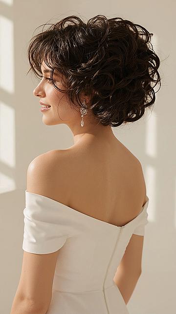 Curly Hair Wedding Updos: Celebrate Natural Bridal Beauty