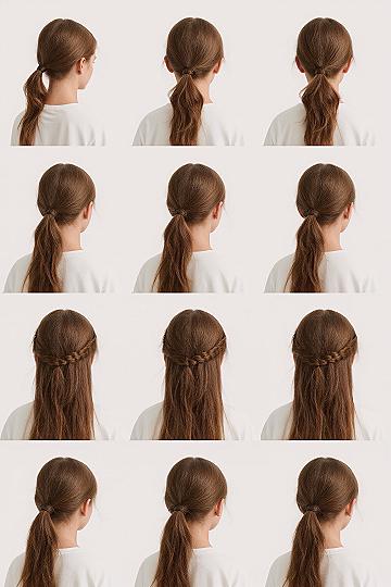 Cute Ponytail Styles: Braids & Bubble Looks for Long Hair