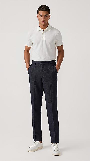 Business Casual Summer Outfits for Men: Quarter Button Shirt Style