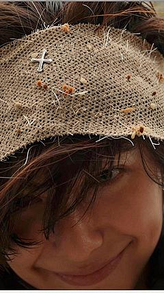 Adding Accent Pins To A Vintage Lace Headband