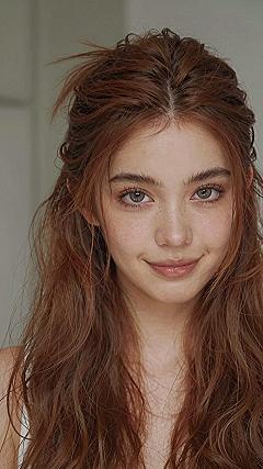 Half Up Styles That Show Off Soft Copper Tones
