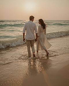 Golden Hour Romance: Dreamy Beach Couple Photoshoot Inspiration 2025