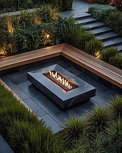 Modern Outdoor Fire Pits: Stylish Backyard Garden Retreats