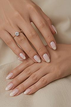 Dainty Floral Nails: Bridal & Simple Neutral Almond Looks 2026