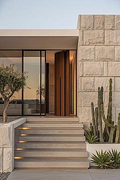 Modern Villa Entrance Designs: Steps for Grand Architecture Facades