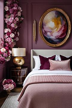 Jewel-Toned Bedroom Aesthetic: Plush Living Room Decor Vibes
