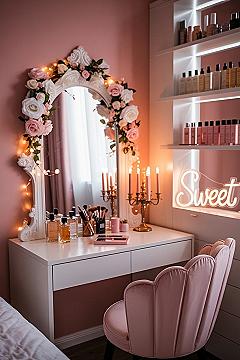 Pretty Girl’s Room Aesthetic: Best Pink Dressing Table Ideas
