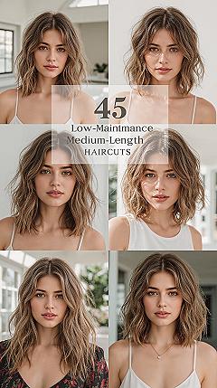 Low-Maintenance Medium Cuts for Thick Hair: Chic Styles for Busy Moms