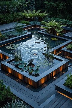 Zen Garden Oasis: Modern Raised Beds for Outdoor Living