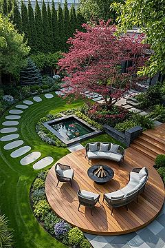 Dream Backyard Garden: Modern Landscape Design & Patio Ideas