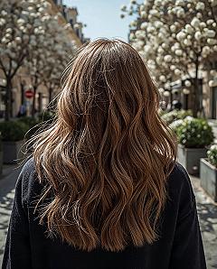 Butterfly Layers on Long Brown Hair: A Chic Choice for Girls