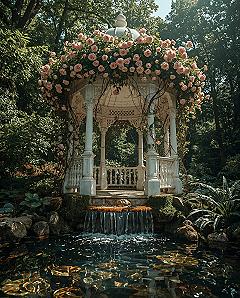 Enchanting Fairytale Garden Gazebo: A Whimsical Retreat