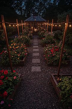Dream Backyard Garden: Small Raised Beds & Greenhouse Magic