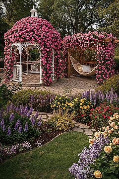 Enchanting Backyard Sanctuary: Colorful Fantasy Garden Inspo for 2025