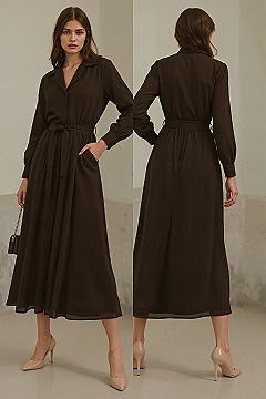 Ultimate Modest Work Outfit: Chic Brown Dresses for Summer 2025