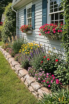 Charming Side Yard Landscaping: Cottage Garden Design for Curb Appeal