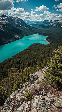 American Nature’s Vista: 4K Scenic Wallpaper for iPhone