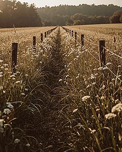 Serene Paths: Romantic Natural Aesthetic Spring Wallpaper