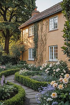 English Cottage Charm: Timeless House Designs & Garden Appeal