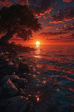 Majestic Sunset Landscapes: 4K Desktop Wallpapers for PC & Mac