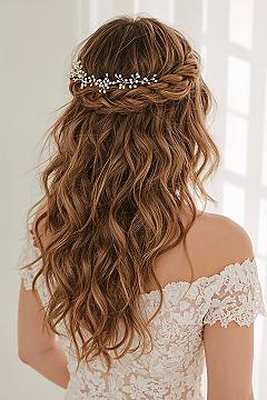 Timeless Half Up Curly Hair: Your Perfect Wedding Day Style