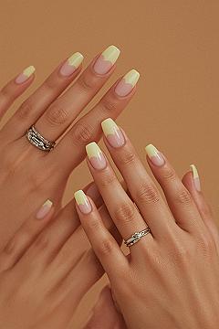 Chic Yellow & Pink French Tips for Summer 2026