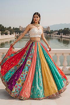 Vibrant Gujarati Wear: Unique Chaniya Choli for Navratri & Weddings