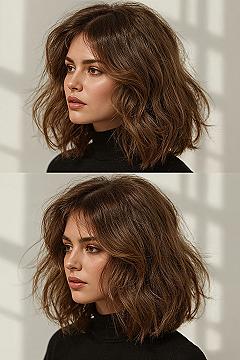 Chic 90s Blowout for Medium Layered Hair: Formal & Wedding Styles