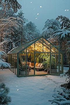 Cozy Greenhouse Living: Winter Garden Design & Hydroponics