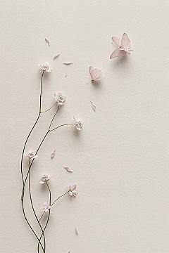 Serene Butterfly & Flower iPhone Wallpapers: Aesthetic Design