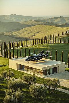 Modern House Design With Helipad: A Luxury Maison Oasis