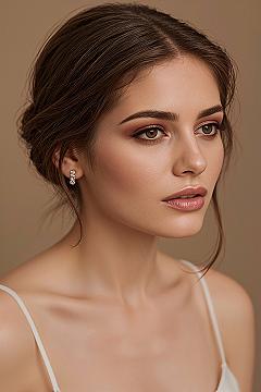 Soft Wedding Guest Hairstyles with Face-Framing Tendrils