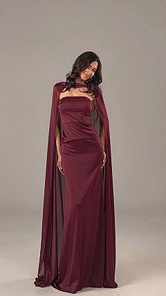 Caring for a Wine Red Prom Gown with a Matching Cape