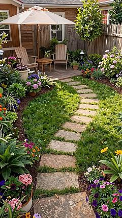 Planning a Stepping Stone Garden Pathway for Small Backyards