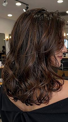 Maintaining Glossy Mocha Highlights on Shorter Hair