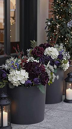 Styling Floral Pumpkin Planters for Porch Displays
