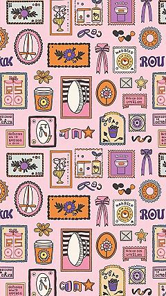 Decorating Porches with Retro Stamp Patterns and Novelty Prints
