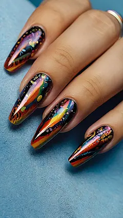 Rainbow November: A Nail-tastic Explosion!