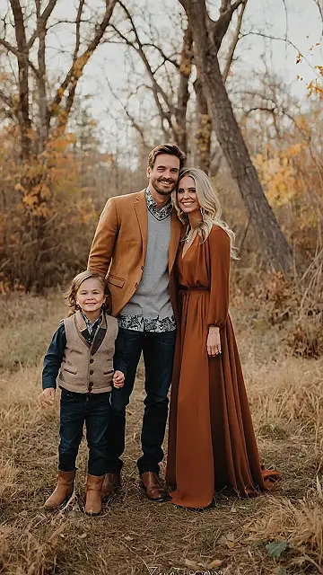 Fall Family Photos:  Matching Outfits, Mismatched Smiles üçÇ