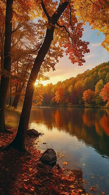 Golden Reflections of Fall: