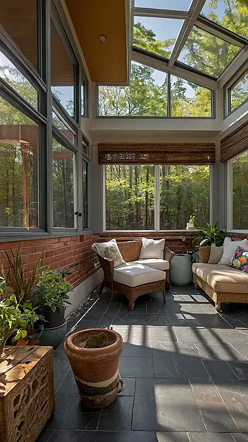 Farmhouse Sunroom Chic
