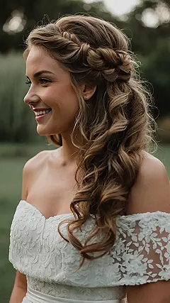 Curly Hairstyles for the Modern Bride