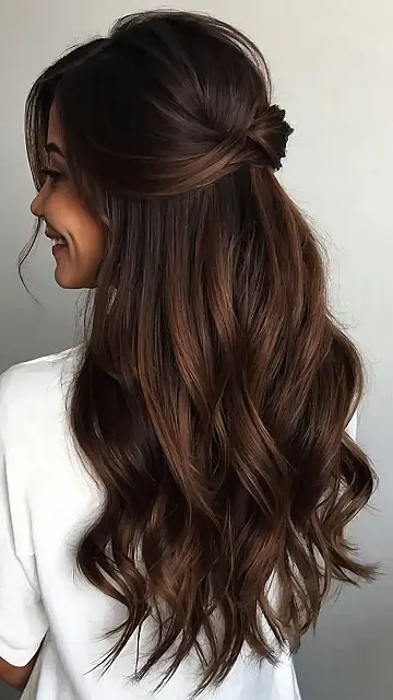 Half-Up, Half-Down: The “I Woke Up Like This” Hairstyle