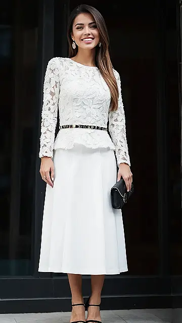 White Hot: Chic Ladies Outfits