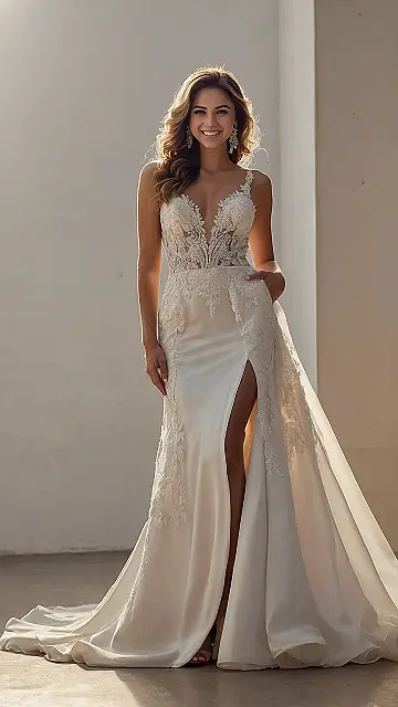 Serene Styles for a Whimsical Wedding Dress Journey