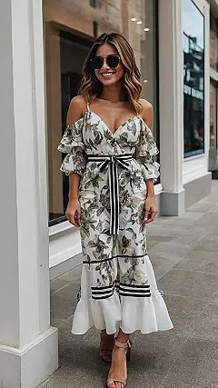 Floral Fashionista: Chic Ladies Outfits