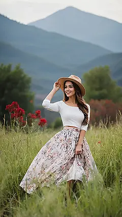 Skirt Swish, Sun Kissed