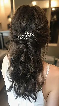 The “I Do” Half-Up