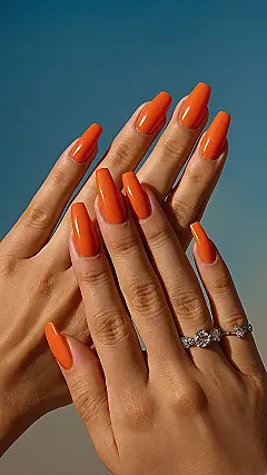 Orange Crush Summer Mani