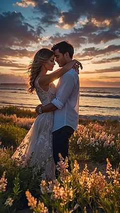 Sunset Embrace Screen